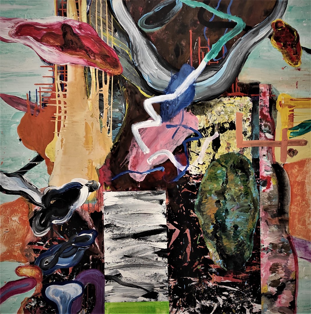 Yiannis Fokas, acrylic on canvas, 140x140cm, 2021